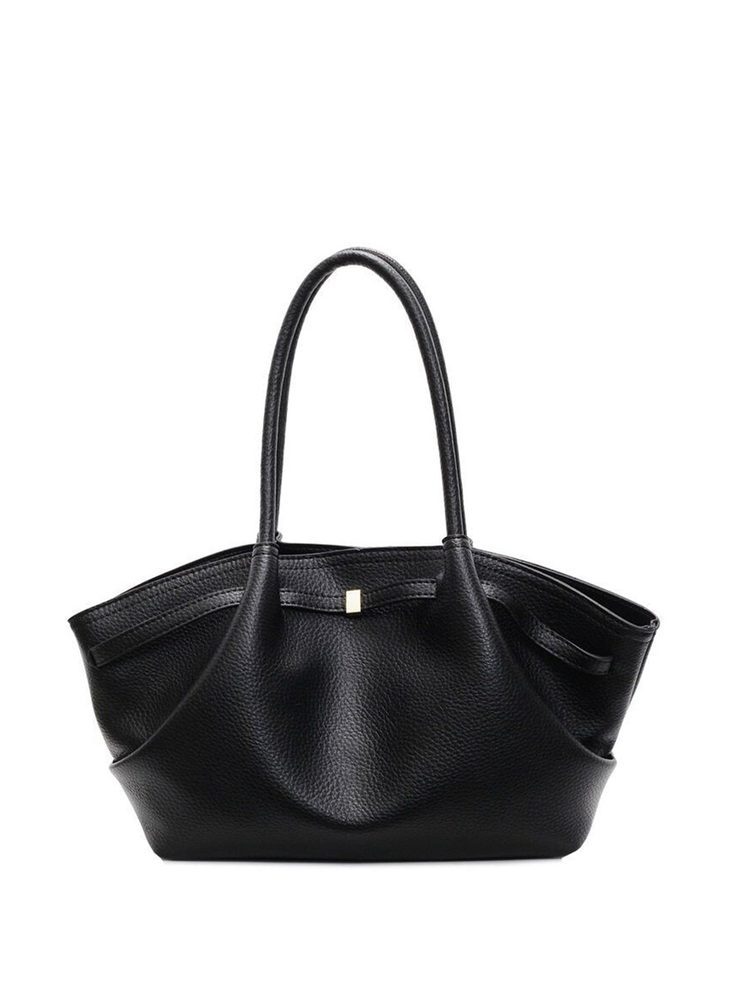 Outzidr Women Textured Structured Curveline Shoulder Bag