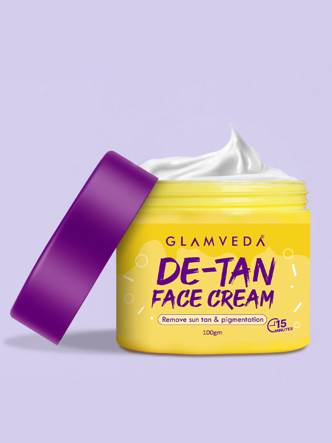 GLAMVEDA De-Tan Face Cream Enriched with Kojic Acid - 100 g