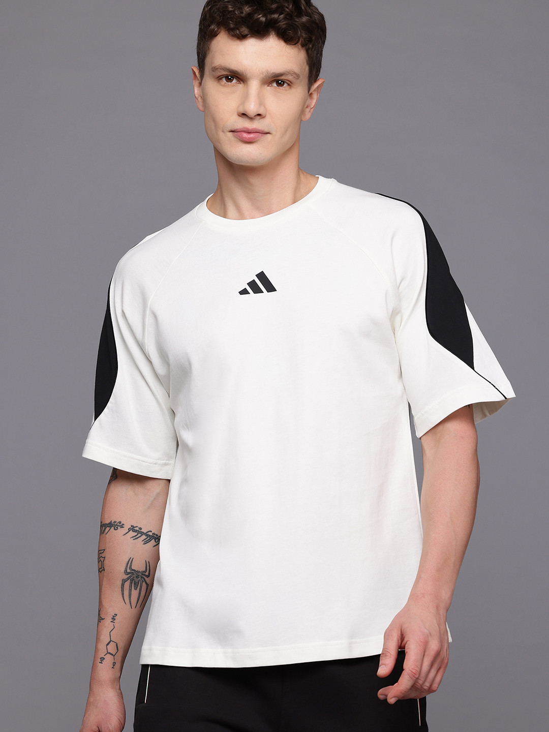 ADIDAS Men Pure Cotton Stadium T-shirt