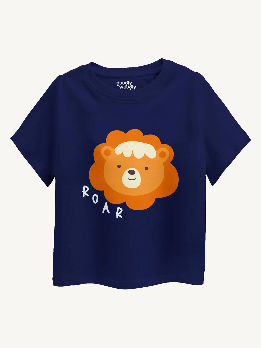 Guugly Wuugly Boys Roar Super Soft Combed Compact Cotton T-shirt