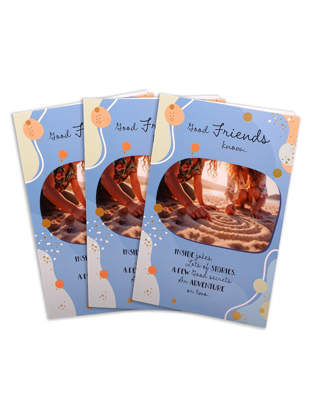 Archies Set of 3 Good Friendship Greeting Card
