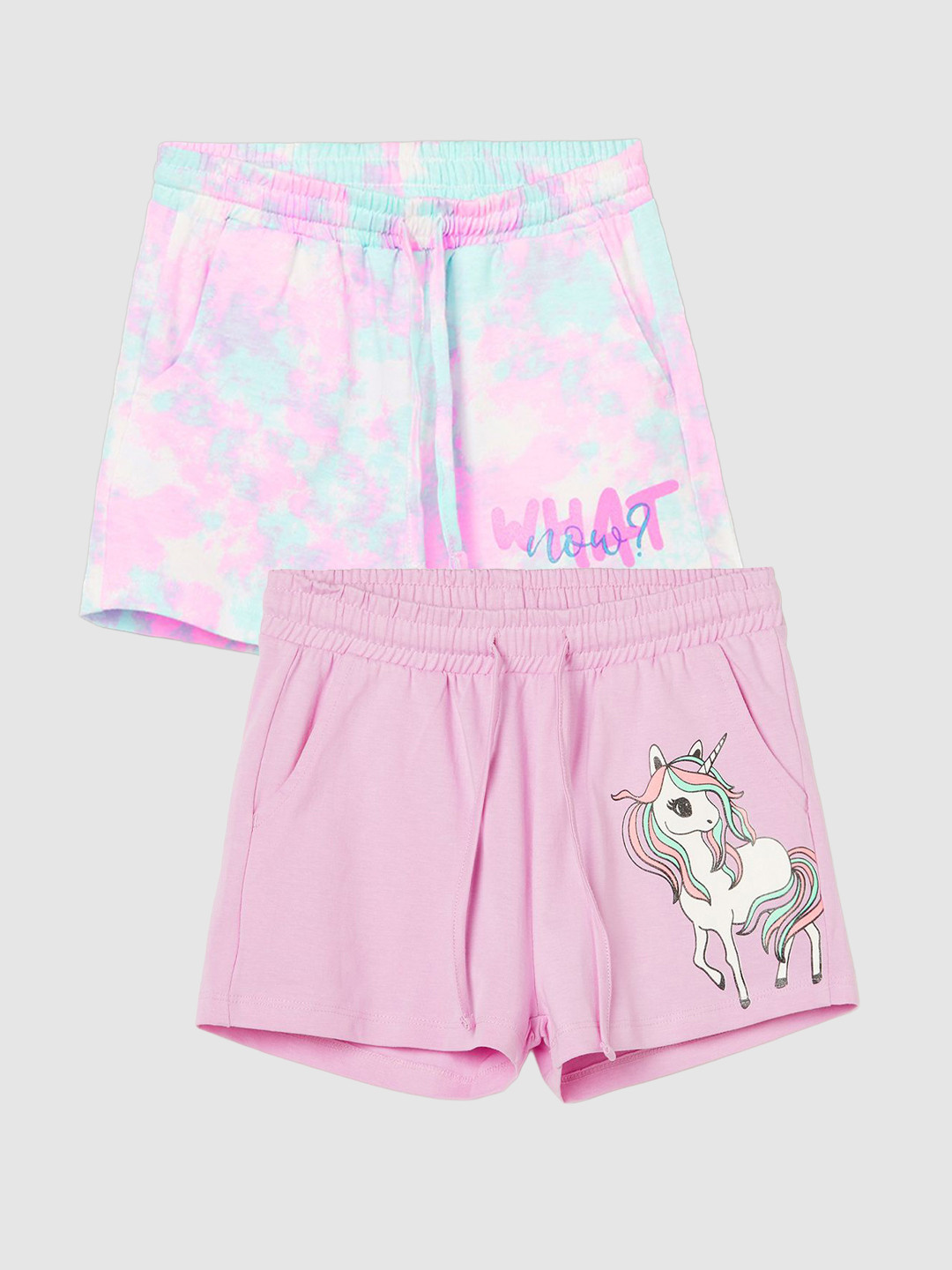 Fame Forever by Lifestyle Girls Pack of 2 Graphic Printed Shorts