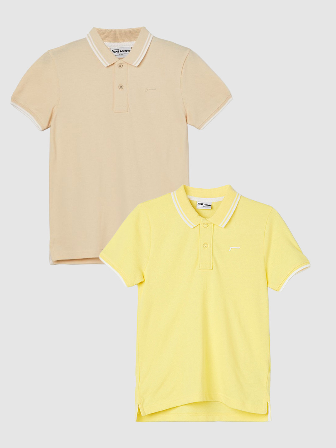 Fame Forever by Lifestyle Boys Pack of 2 Pure Cotton Polo T-shirts