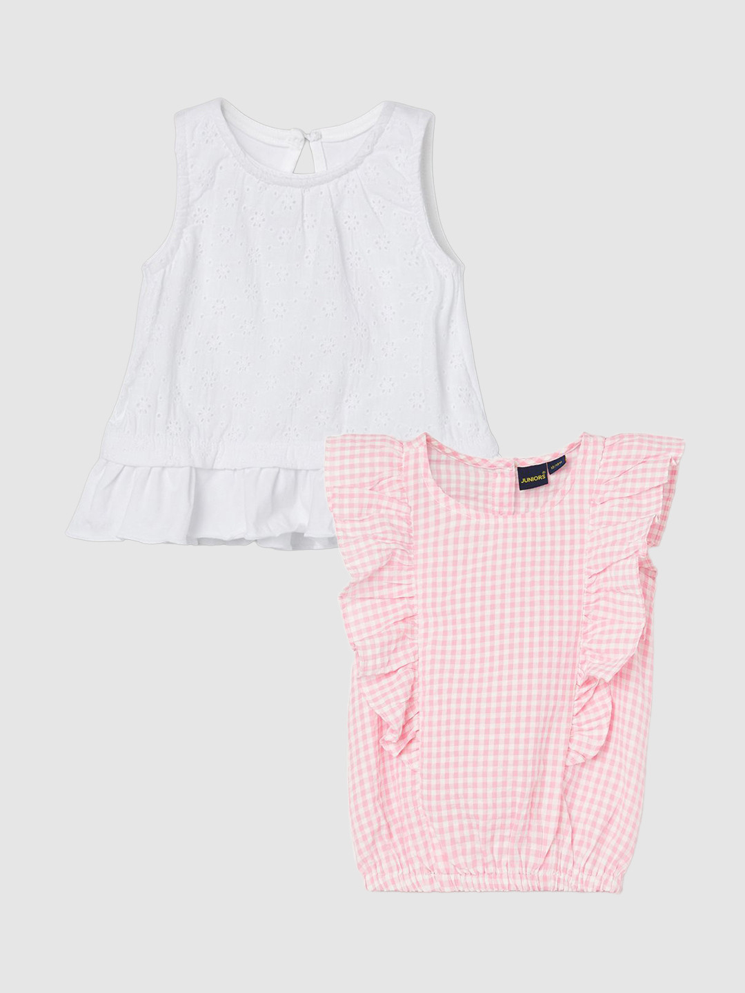 Juniors by Lifestyle Girls Pack of 2 Ruffled Tops