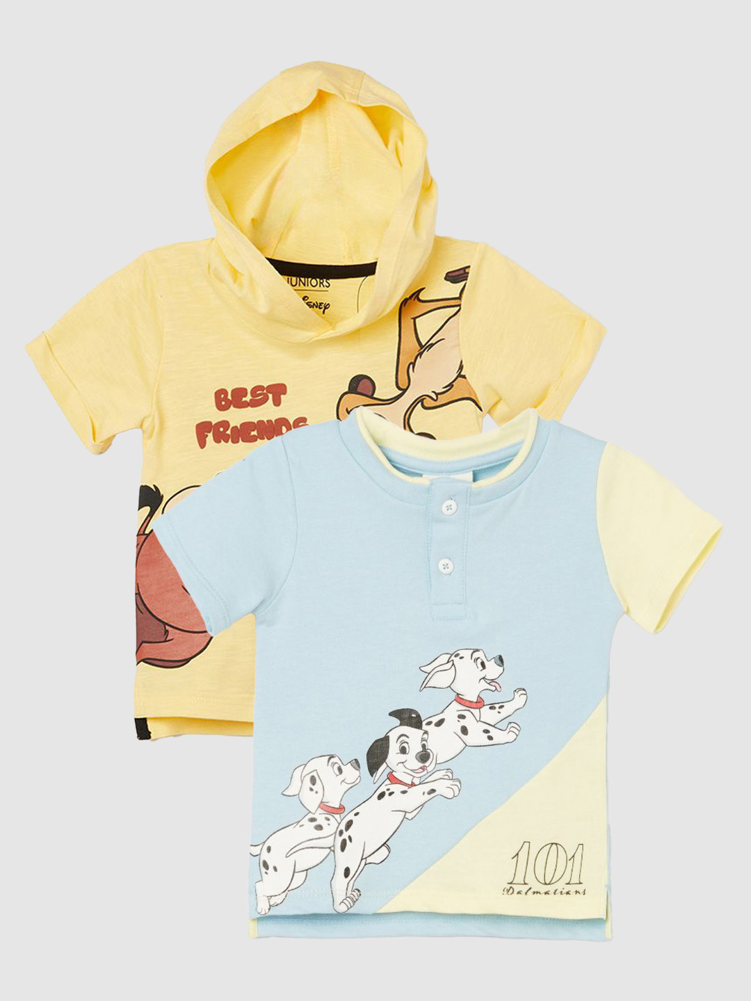 Juniors by Lifestyle Boys Pack of 2 Disney Printed T-shirts