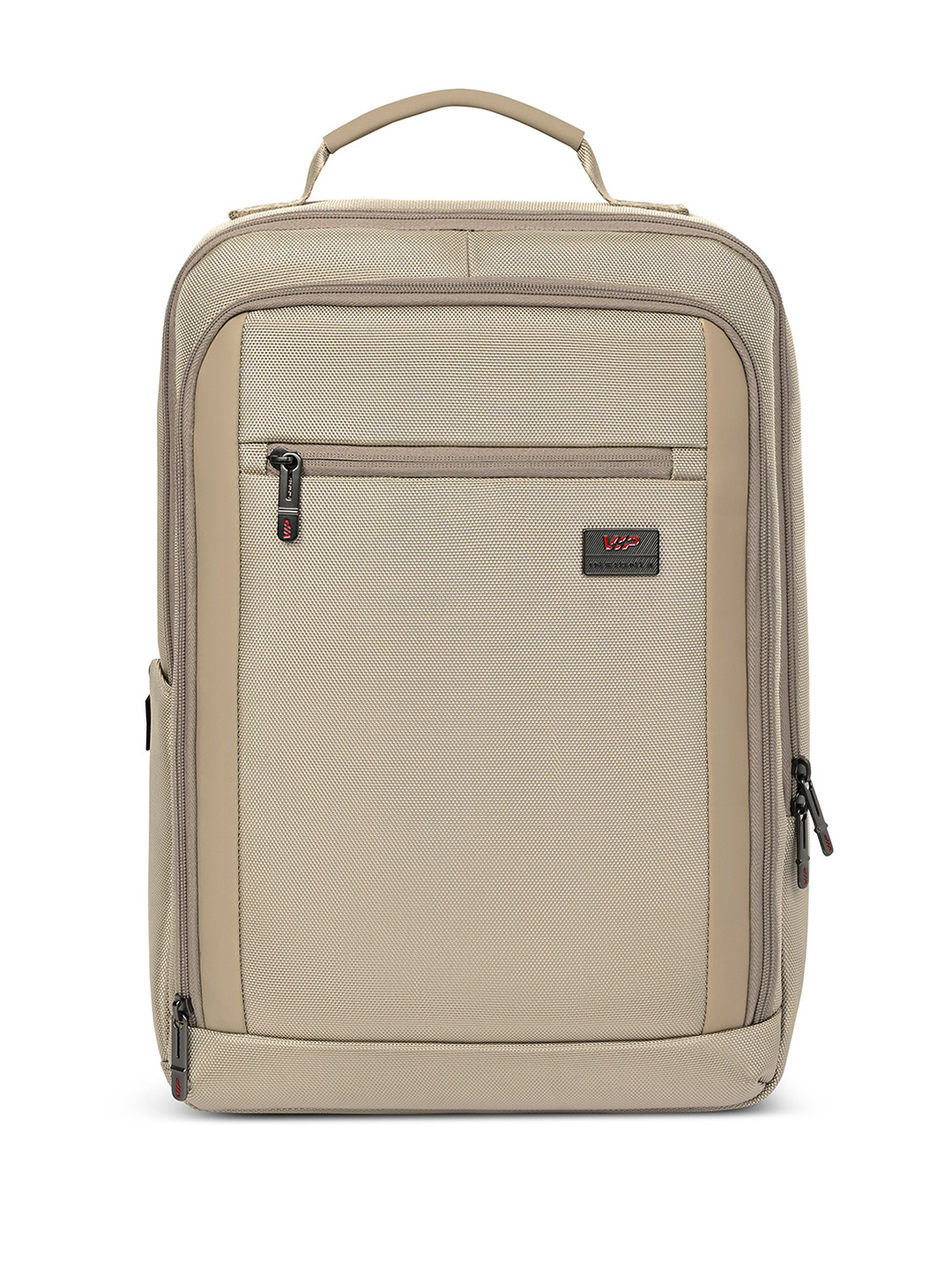 VIP Unisex VOGUE Beige 17 Inch Laptop Compartment 5L Expander Backpack- 27L
