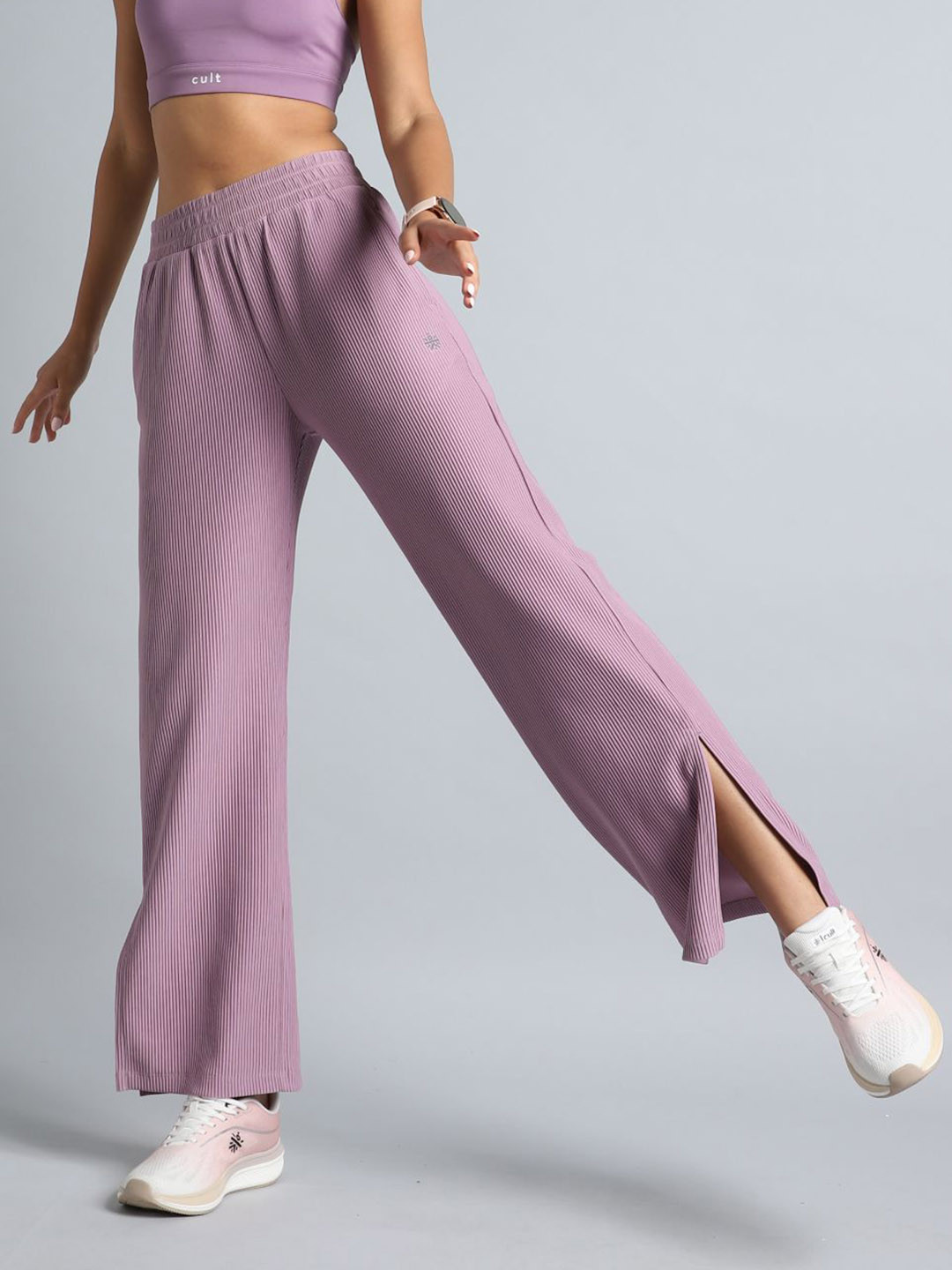 CULT Women Purple Move it Highwaist Trackpants