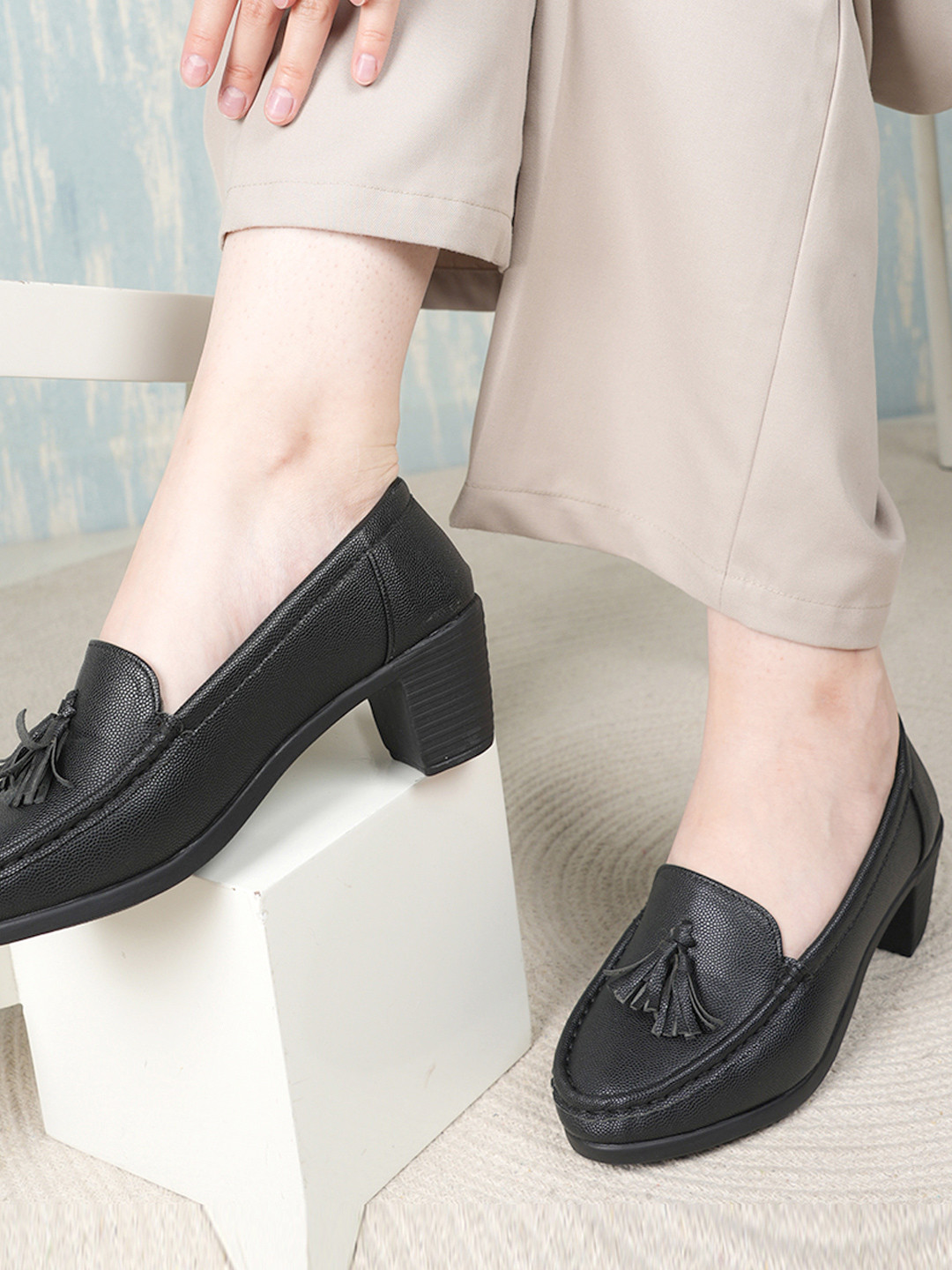 DressBerry Women Slip-On Patent Leather Loafers