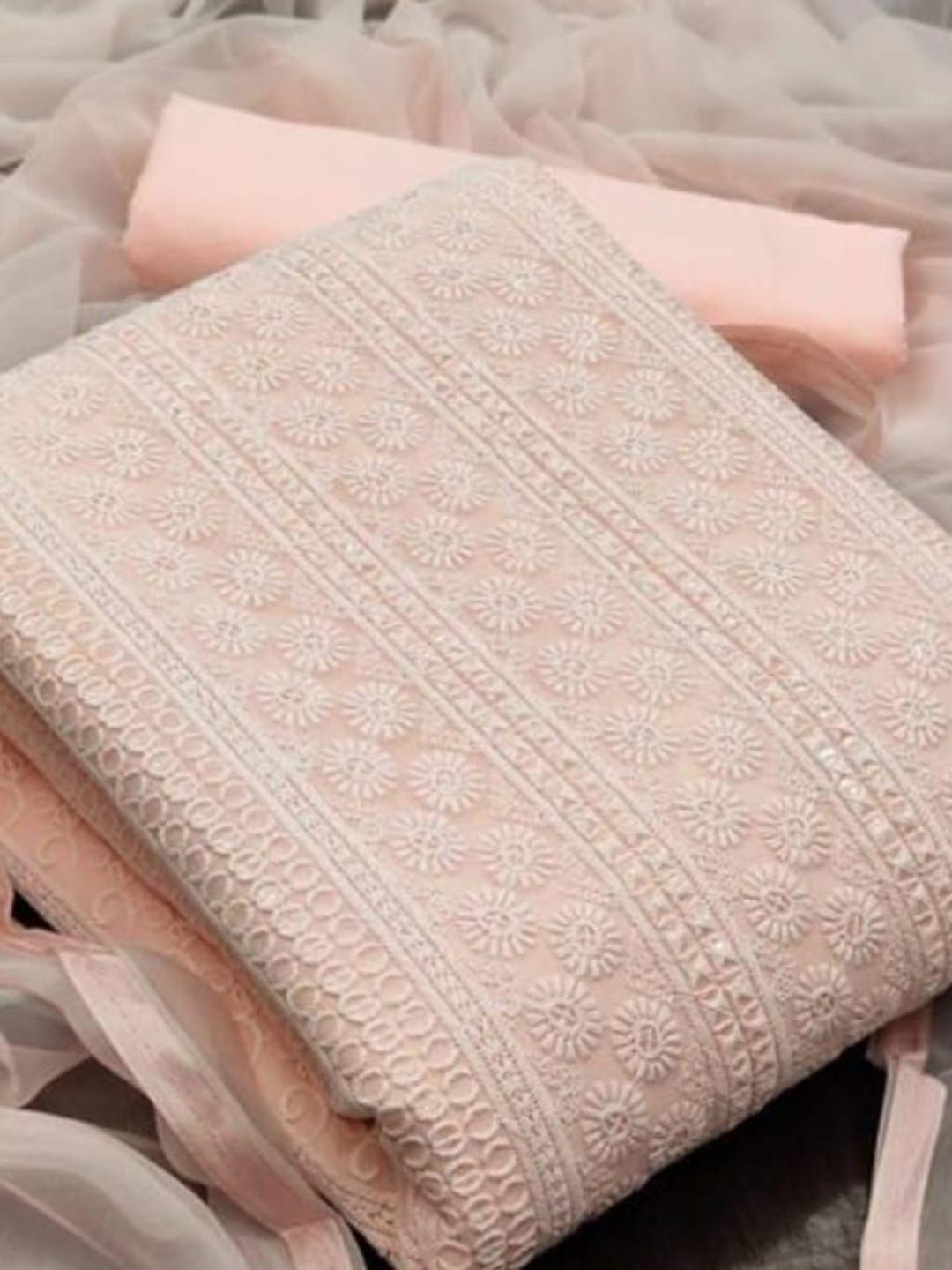 ICCHIT FAL Geometric Embroidered Sequinned Unstitched Dress Material