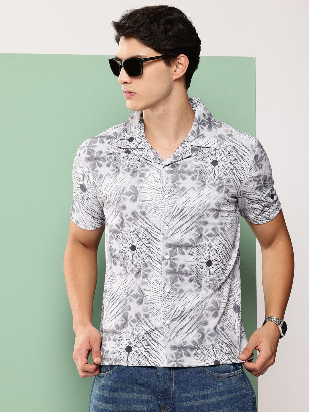 FEVER HUNT Floral Printed Casual Shirt