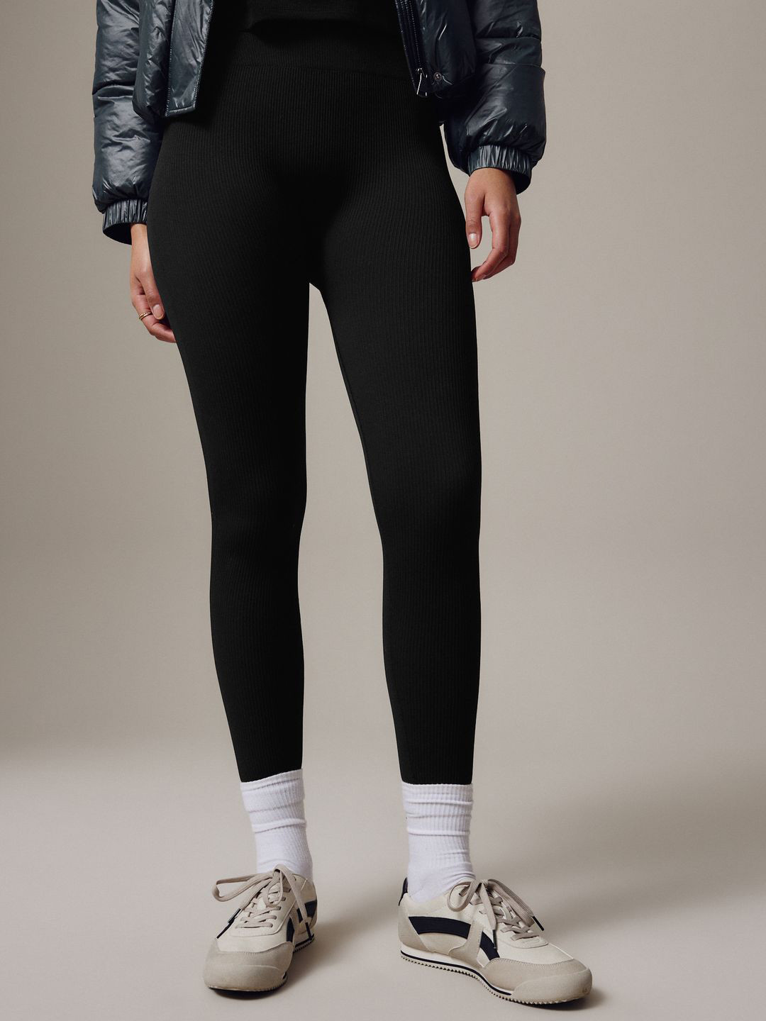 NEXT Women Ribbed Seamless High Waist Leggings
