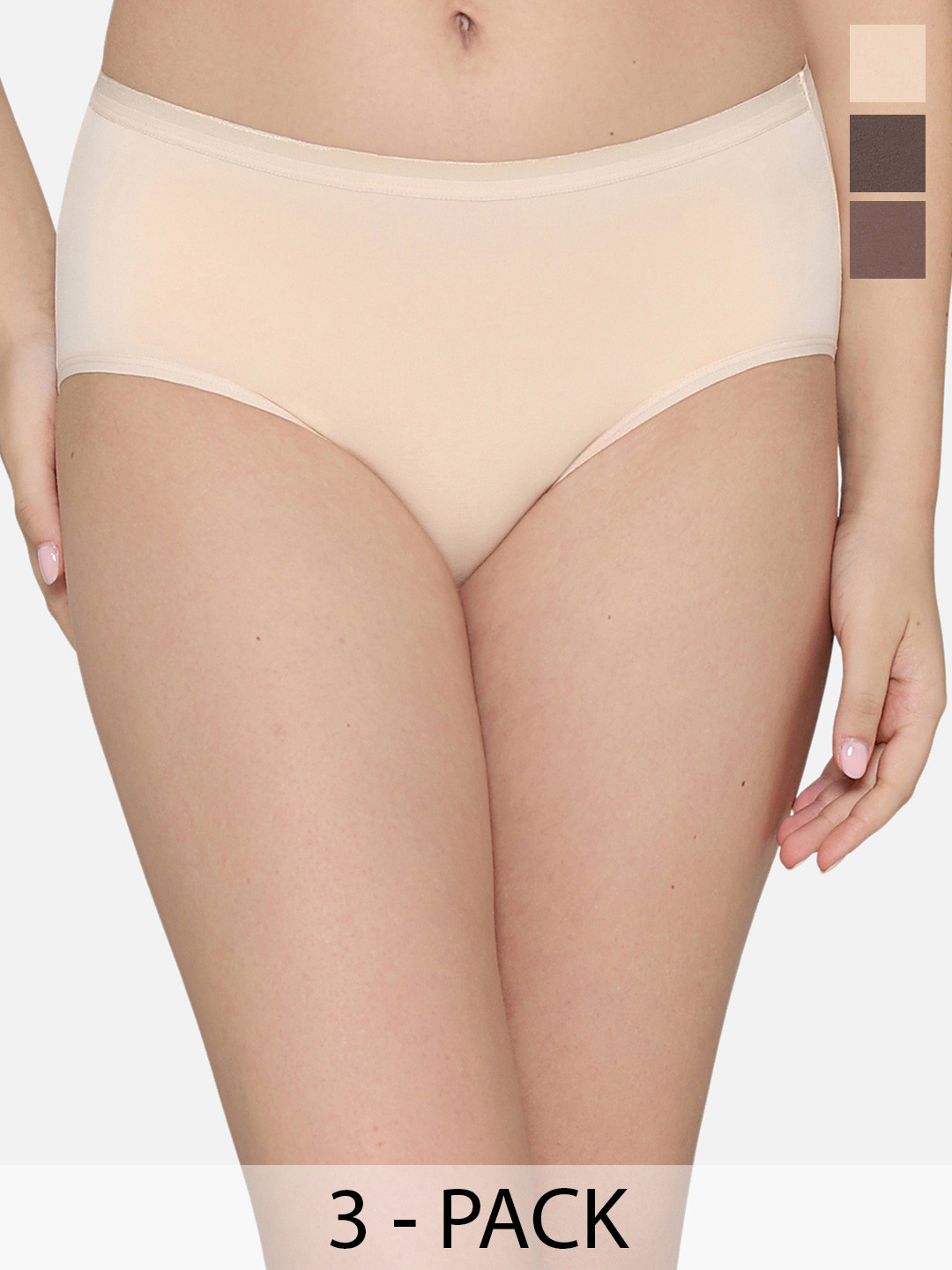 Wacoal Pack Of 3 Hipster Briefs PI03I05-C10