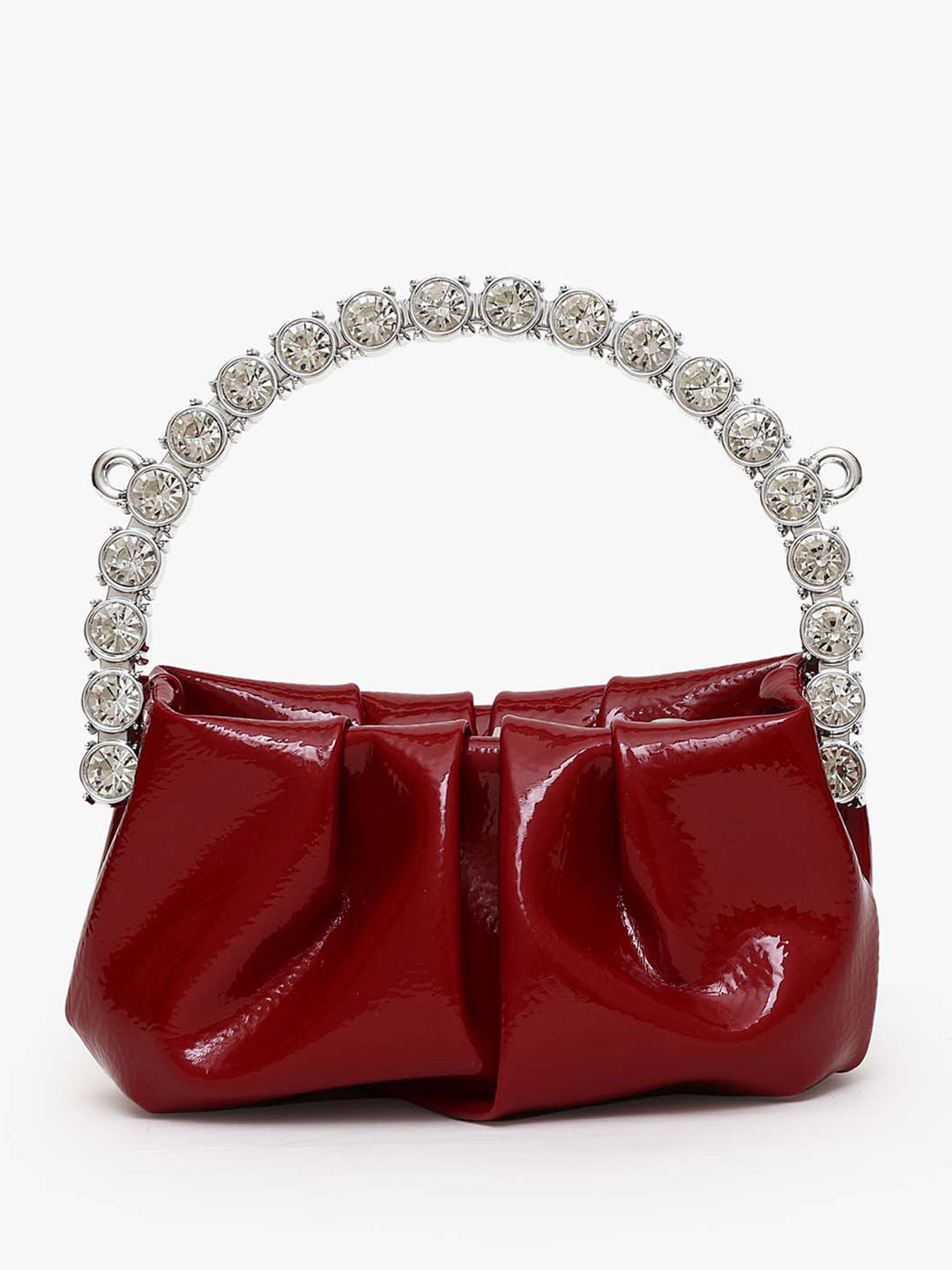 Kazo Rhinestone Mini City Glaze Purse Clutch