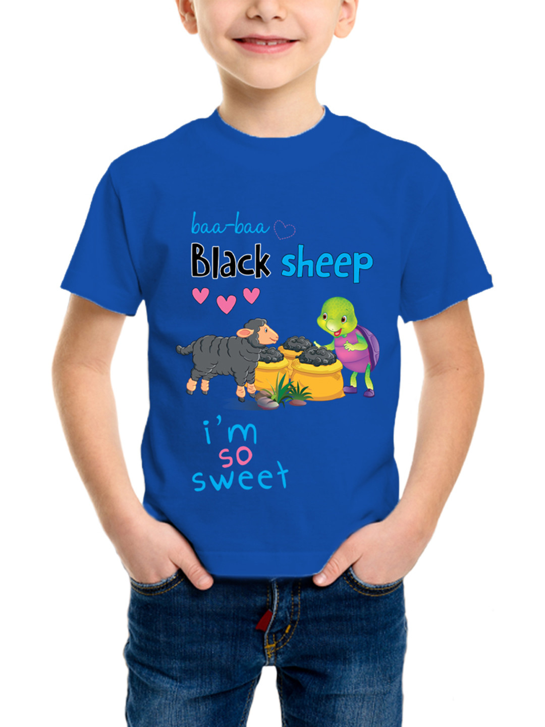 Purple Turtle Regular Fit Cotton Tshirt