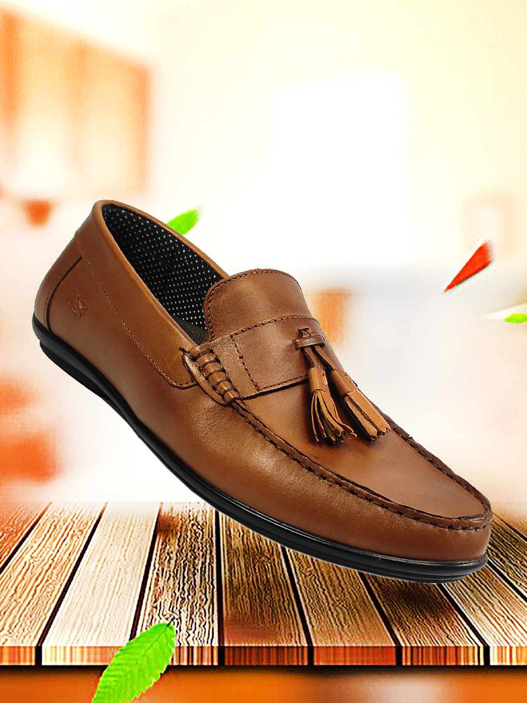 TSF Men Tan Formal Shoes