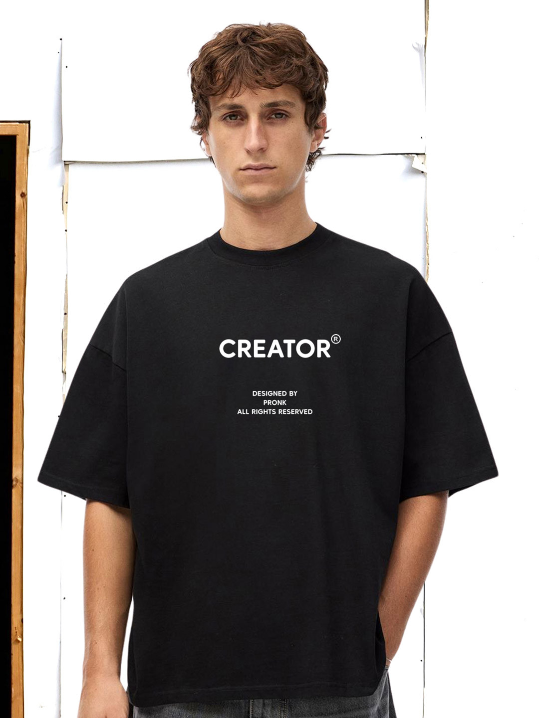 PRONK Men Black Tshirts