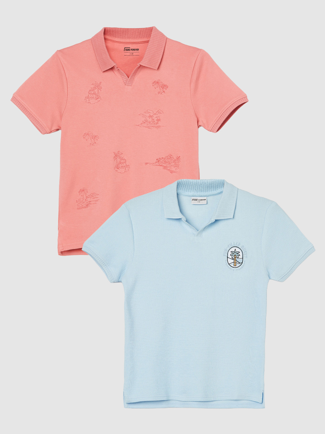 Fame Forever by Lifestyle Boys Pack of 2 Polo T-shirts