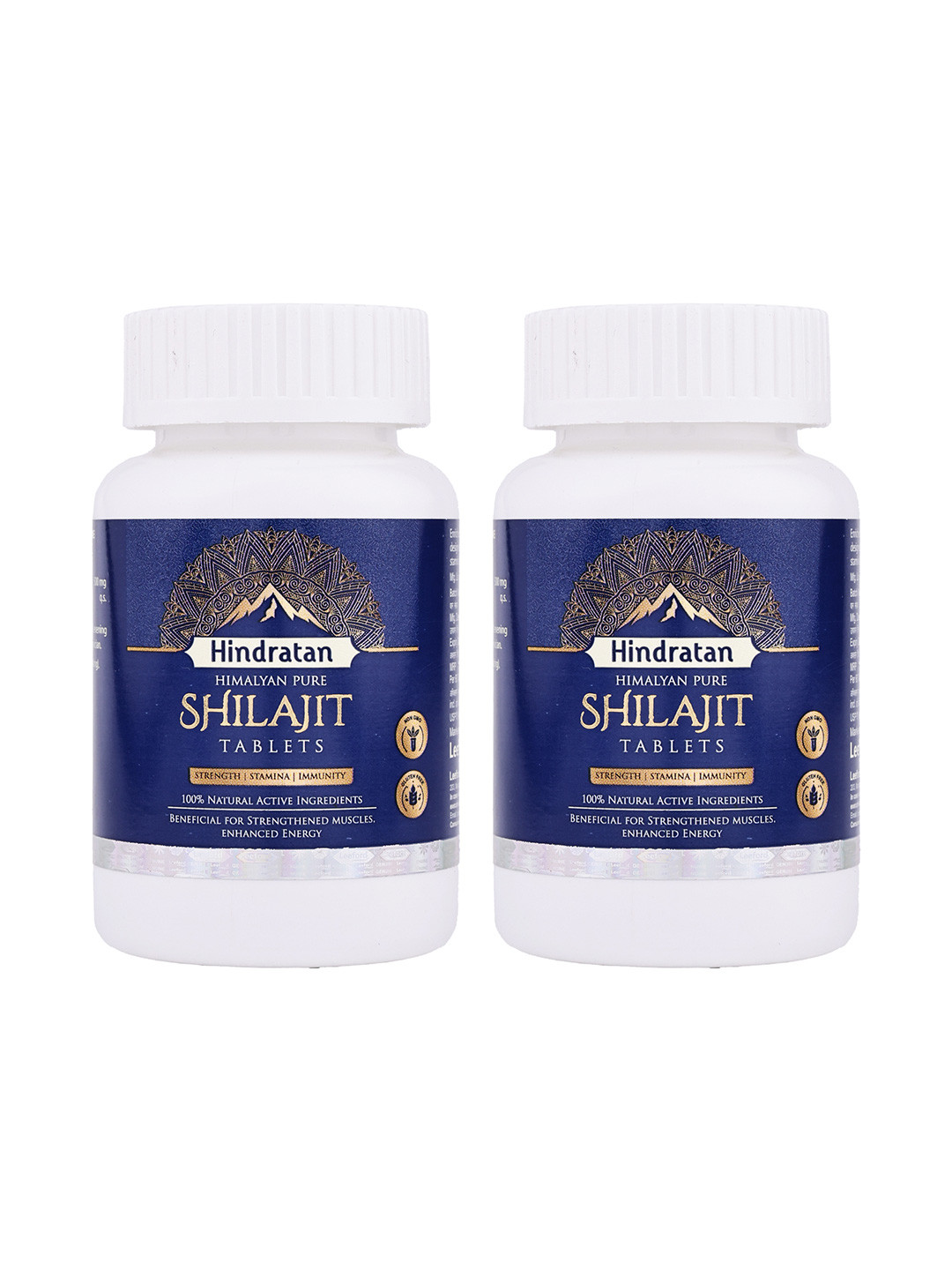 Hindratan Set Of 2 Shilajit Tablets - 60 Tablets Each