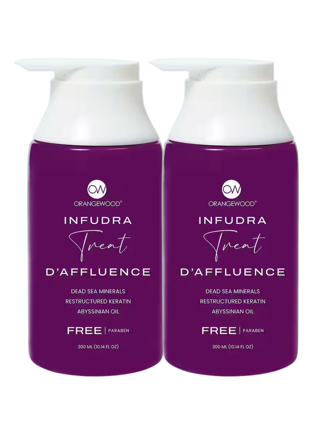 ORANGEWOOD Set Of 2 Infudra Treat D'Affluence for Dry Dull & Shiny Hair -300 ml Each
