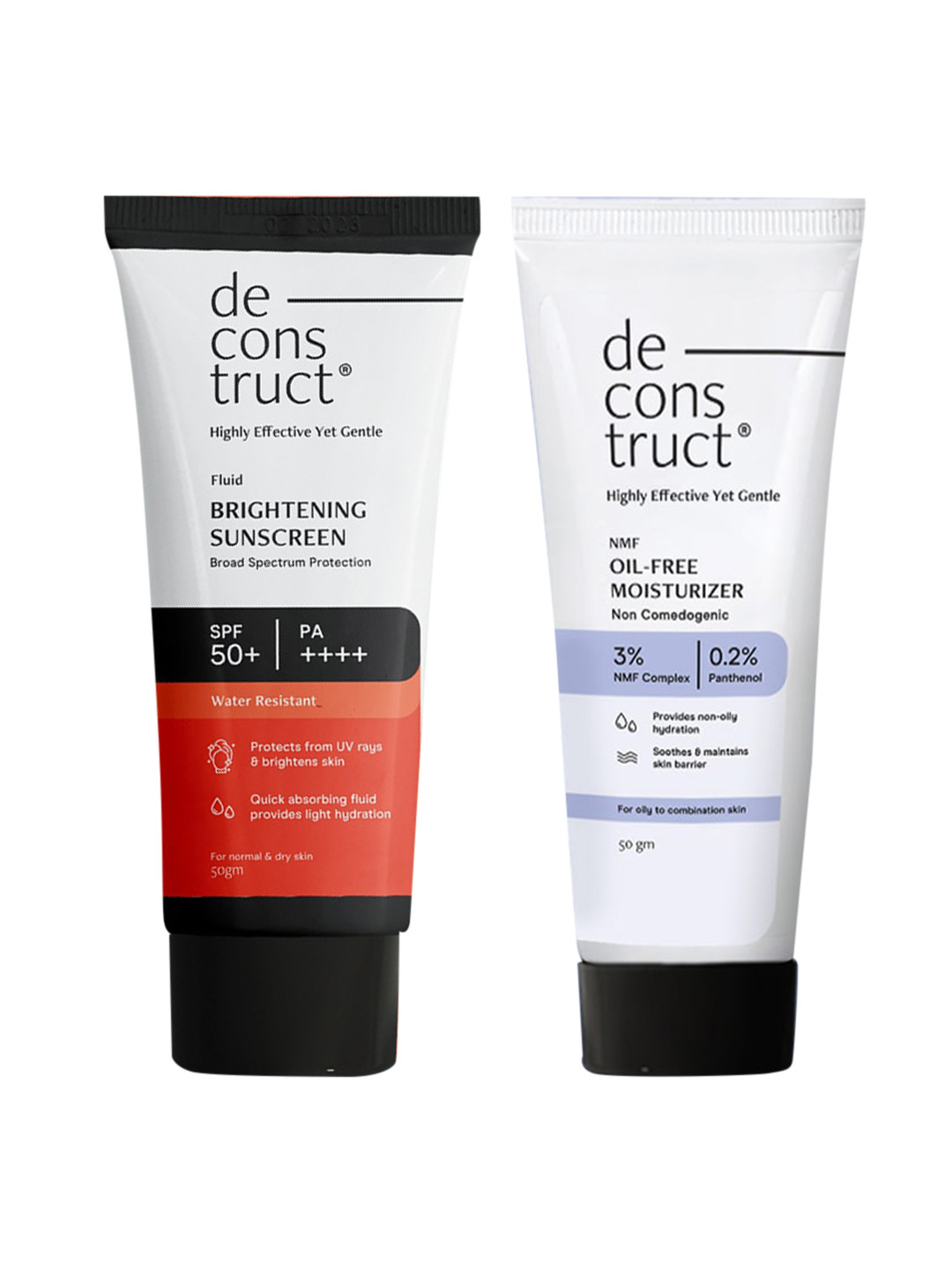 deconstruct Hydration & Protection Combo: Moisturizer & Brightening Sunscreen SPF 50+