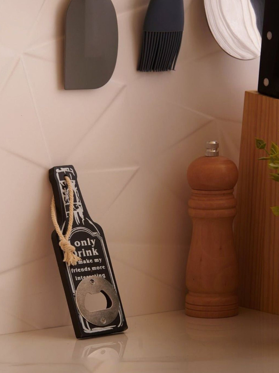 eazy wagon White & Black Drink To Make Friends Interesting Bottle Openers