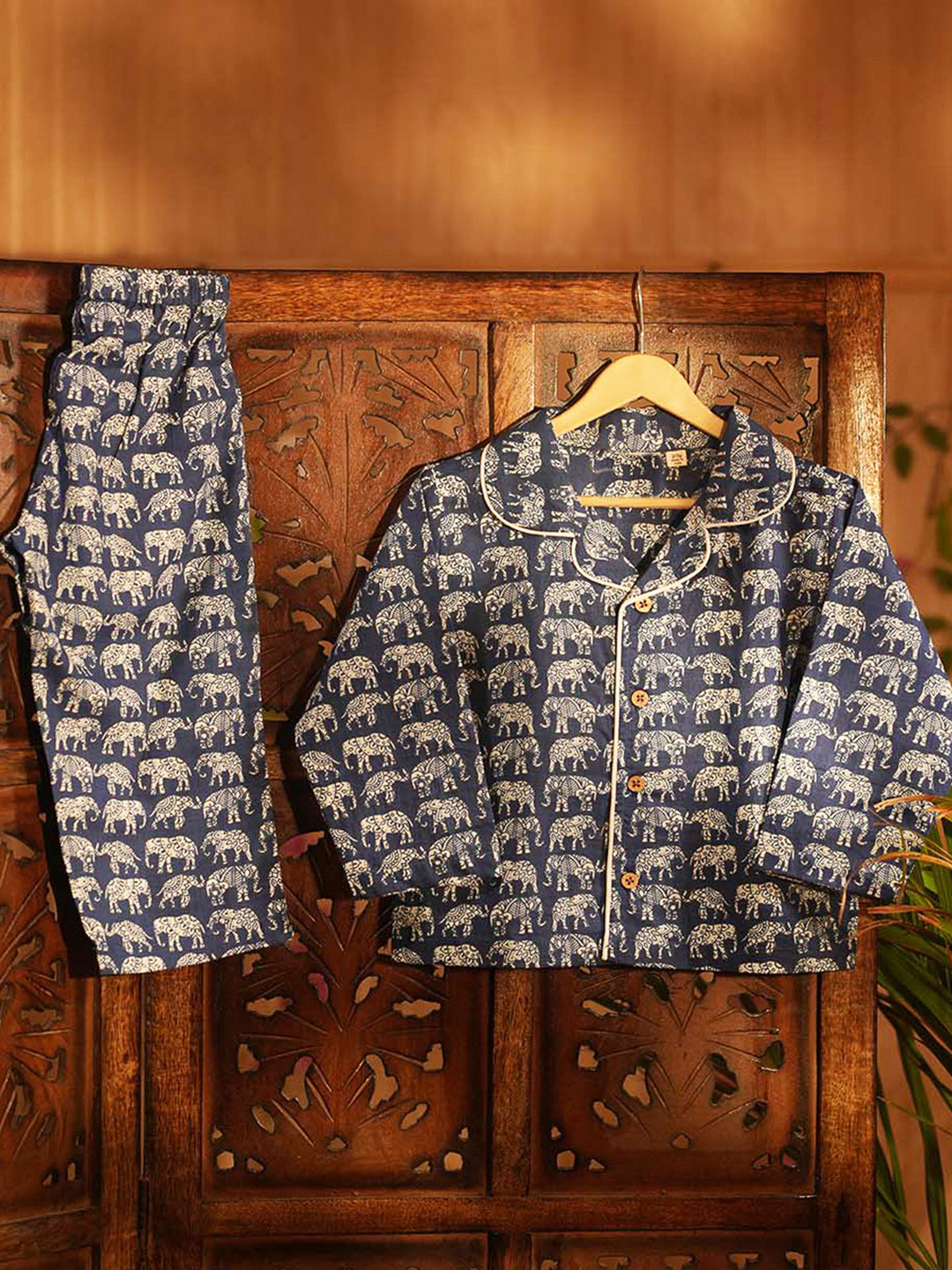 BAESD Kids Animal Printed Shirt & Pyjamas Night Suits