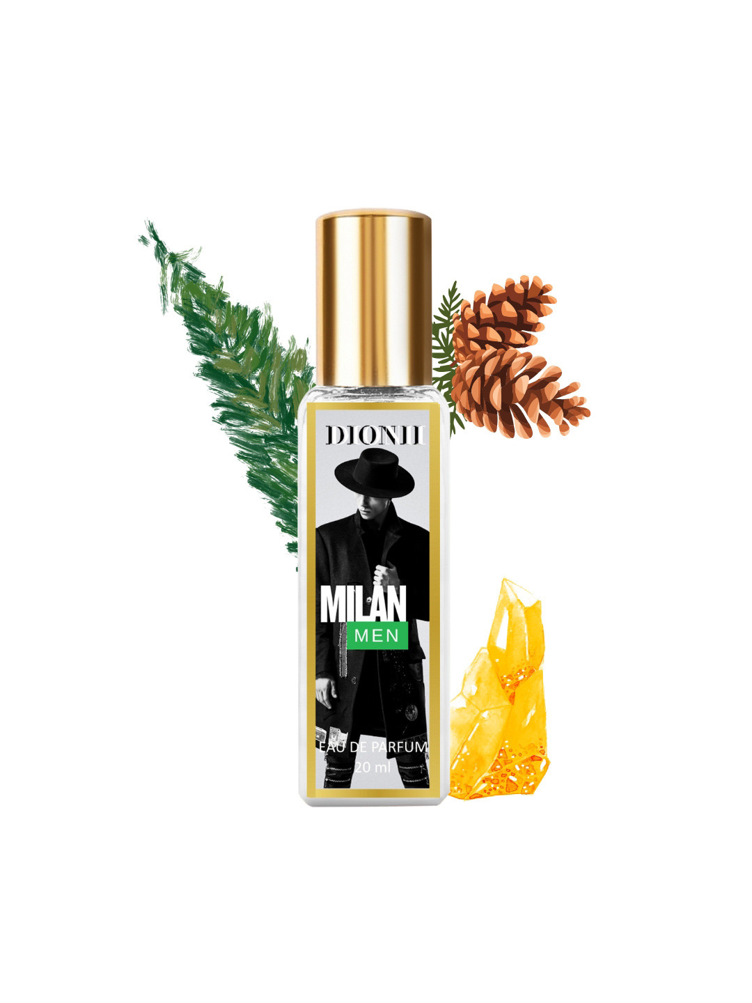 DIONII Men Milan Long Lasting Eau De Parfum - 20 ml