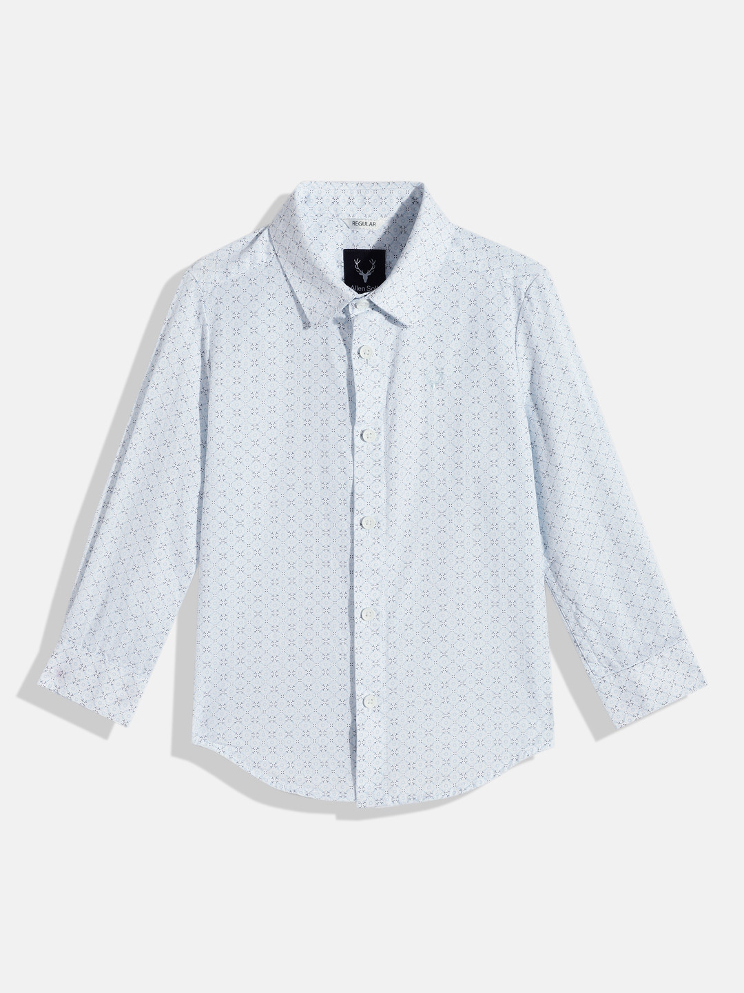 Allen Solly Junior Boys Standard Micro Ditsy Printed Pure Cotton Casual Shirt