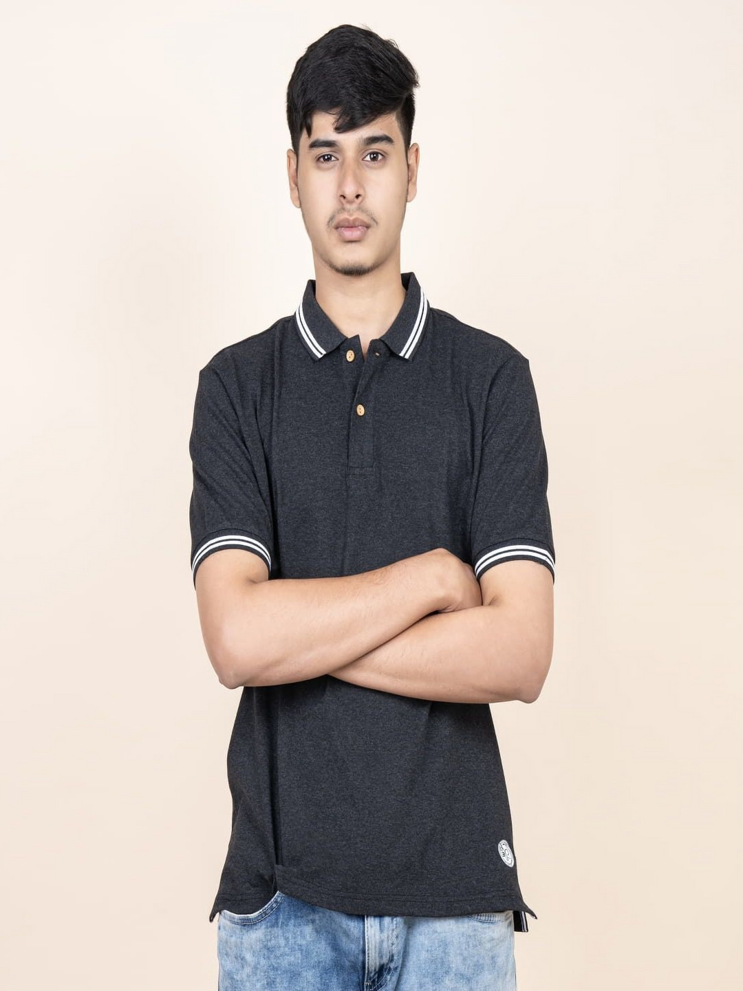 THIRD ELEMENT PET Bottle Recycle Polo Collar Short Sleeves T-Shirt