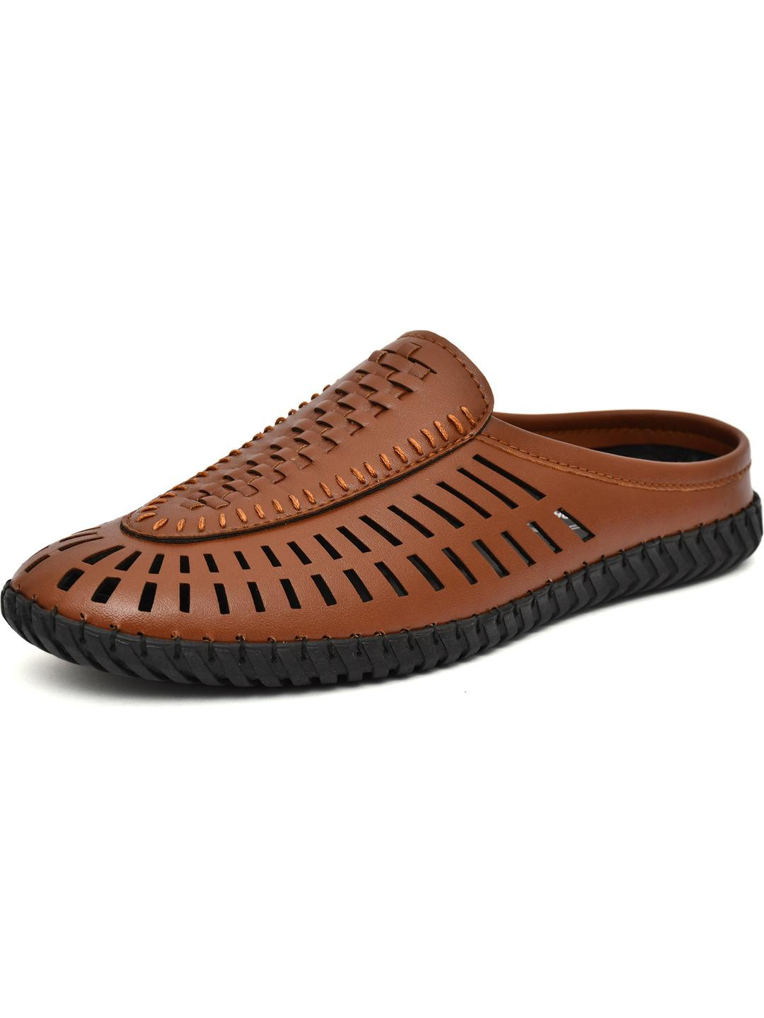 BRAWO Men Synthetic Leather Sandals