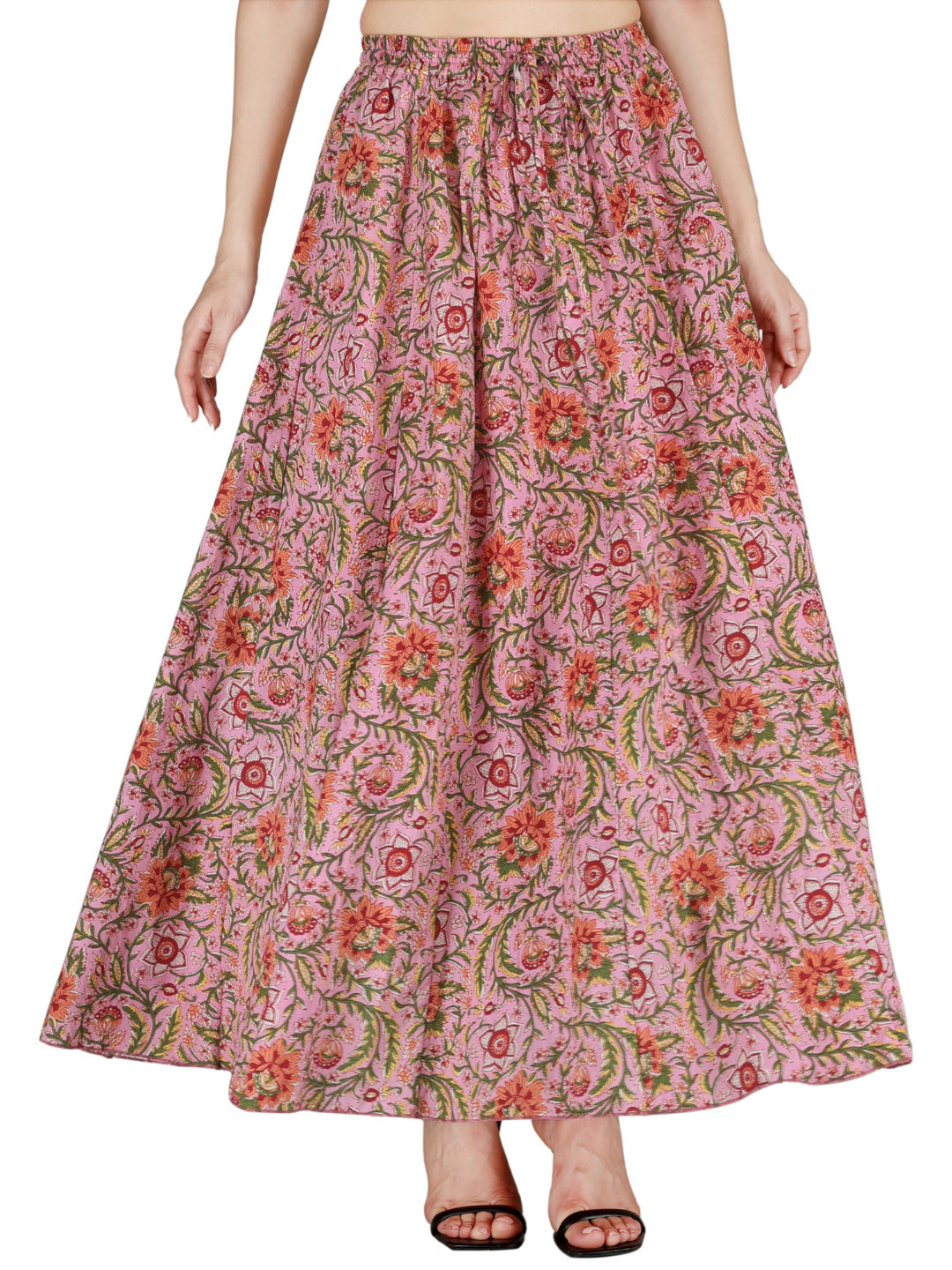 Sttoffa Women Pink Color Printed Skirt