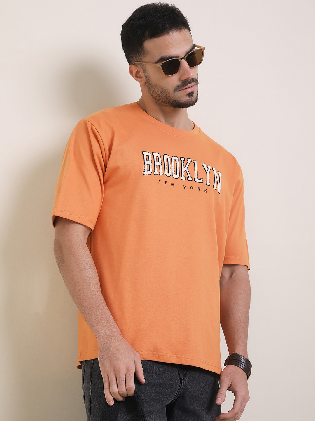DILLINGER Men Oversized Short Sleeve Embroidery Tshirt