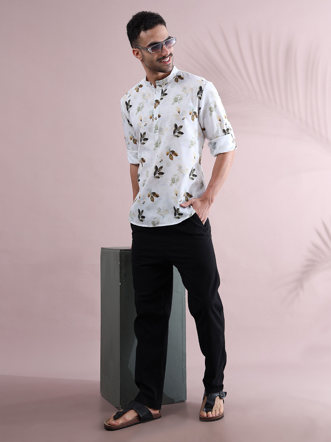 FILORI STUDIO Men Floral Printed Kurta