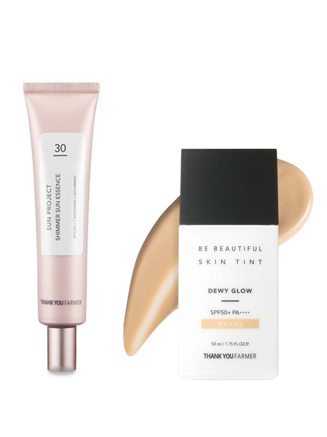 Thank You Farmer Set of Sun Project SPF30 Sunscreen 40ml & Be Beautiful Skin Tint 50ml