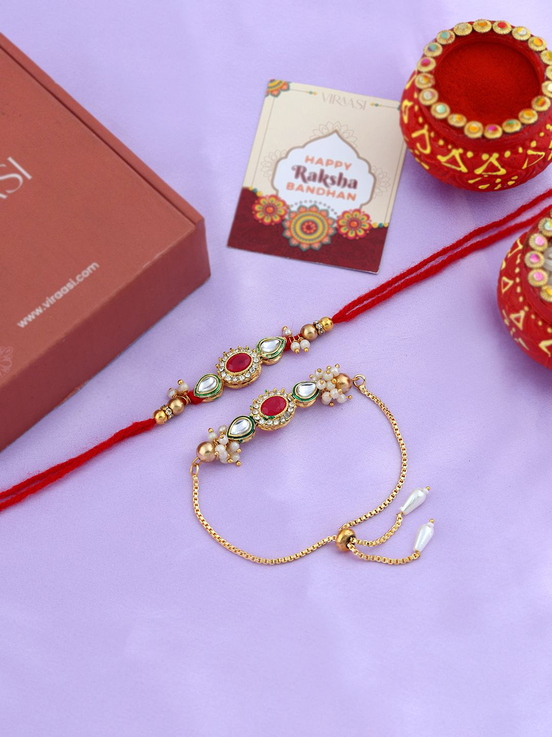VIRAASI 5-Pcs Chocolate Gifts With Rakhi