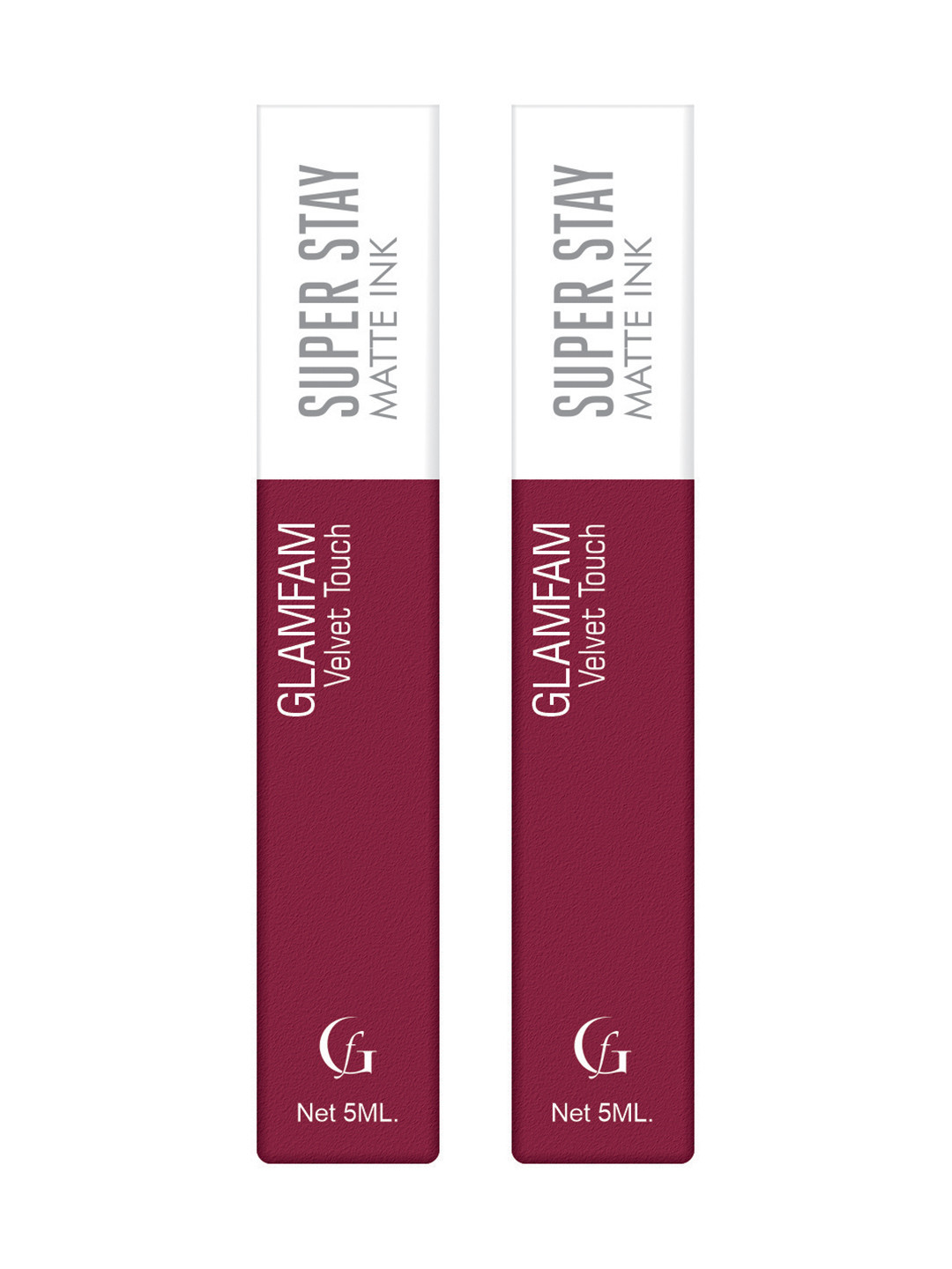GlamFam Set Of 2 Velvet Touch Super Stay Liquid Lipstick - 5 ml Each - Pink Champagne - 06