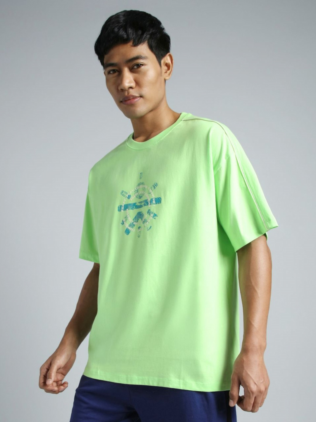 CULT Men Lime Cult Brand Carrier T-shirt