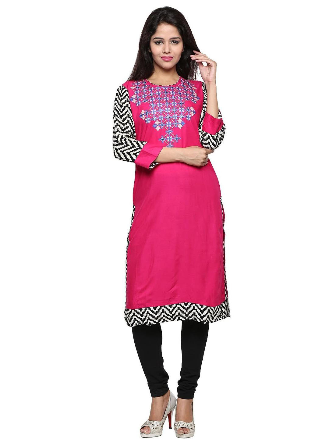 Inara Robes Women Pink Kurtas