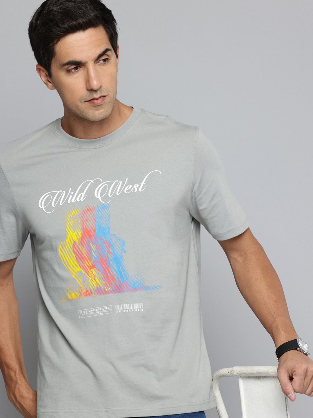 Levis Graphic Printed Pure Cotton T-shirt