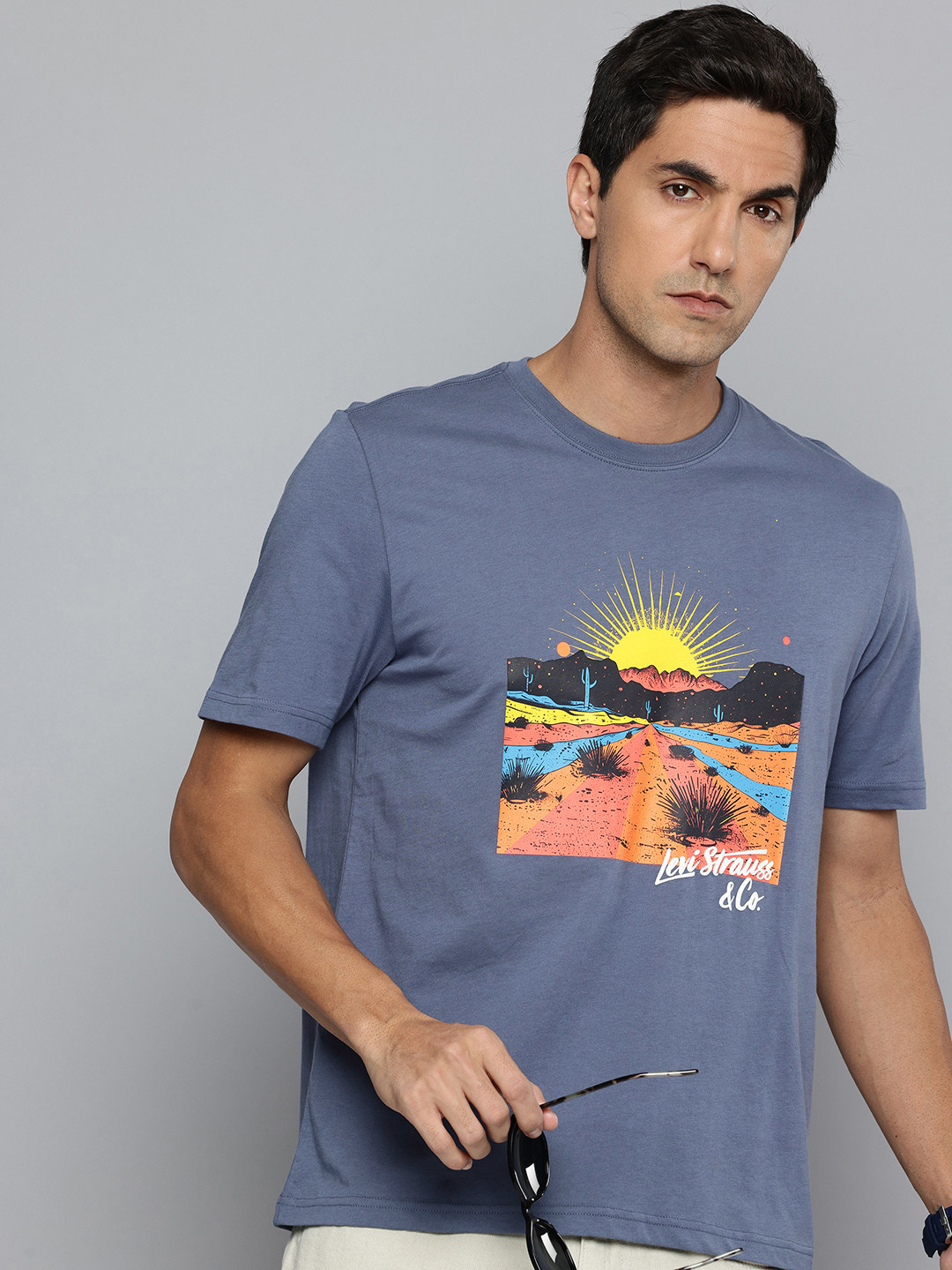 Levis Pure Cotton Graphic Printed T-shirt