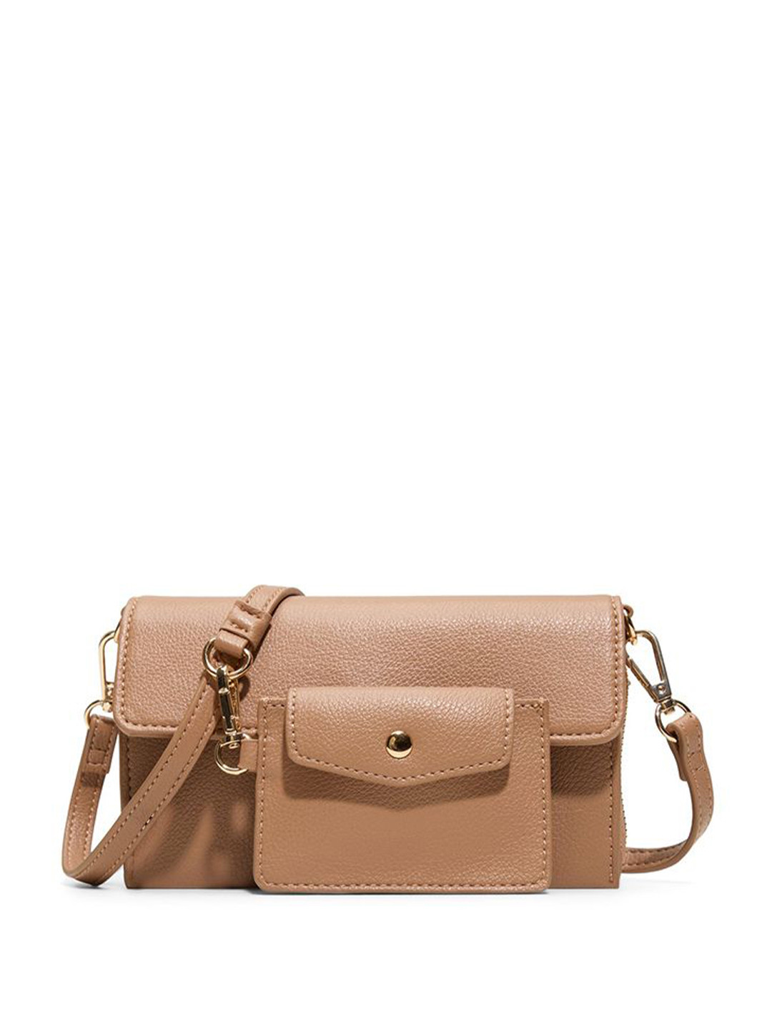 Call It Spring Textured Structured Sling Bag With Detachable Sling Strap