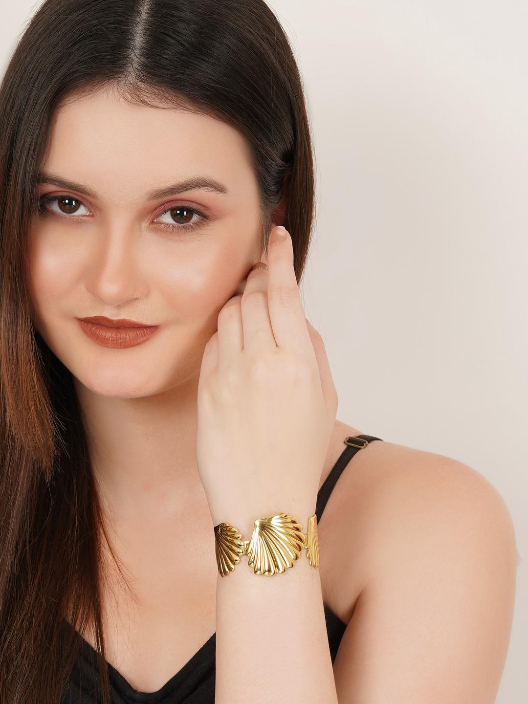 MILLER Women Gold-Plated Bangle-Style Bracelet