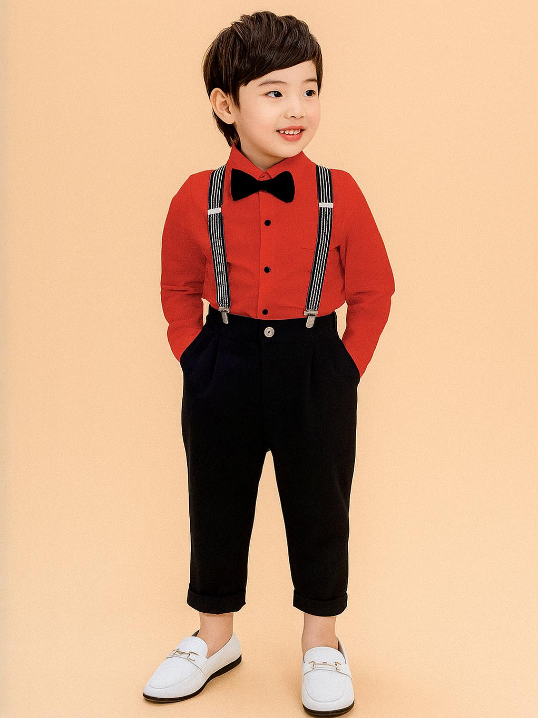 kilimoli Kids-Boys Red Clothing Set