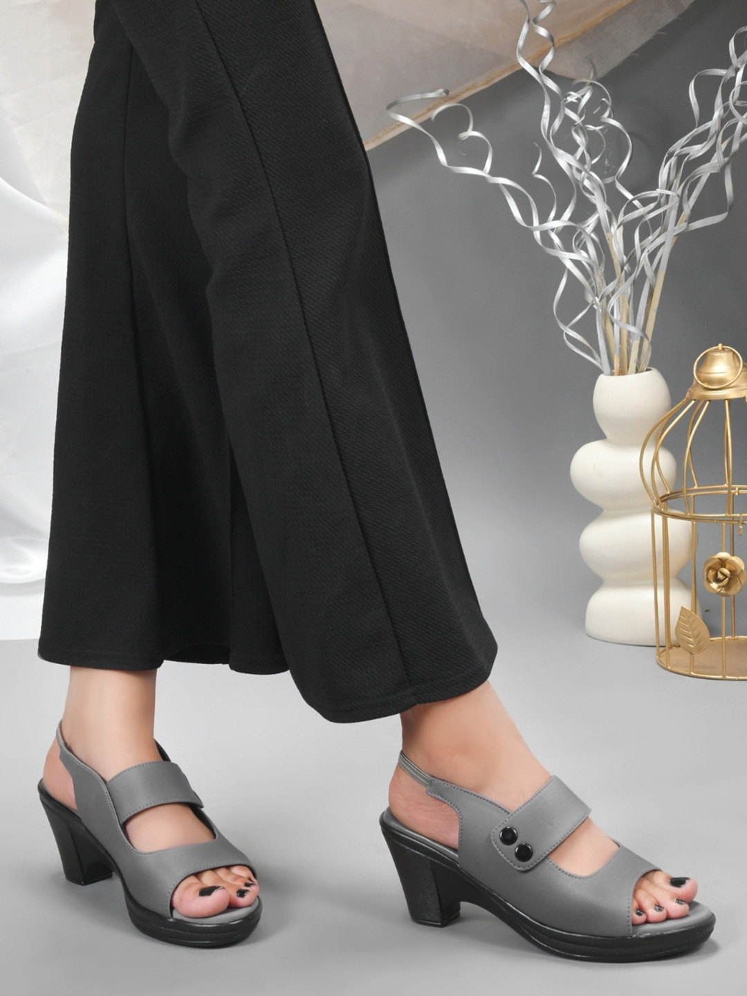 JodyHub Women Open Toe Block Sandals