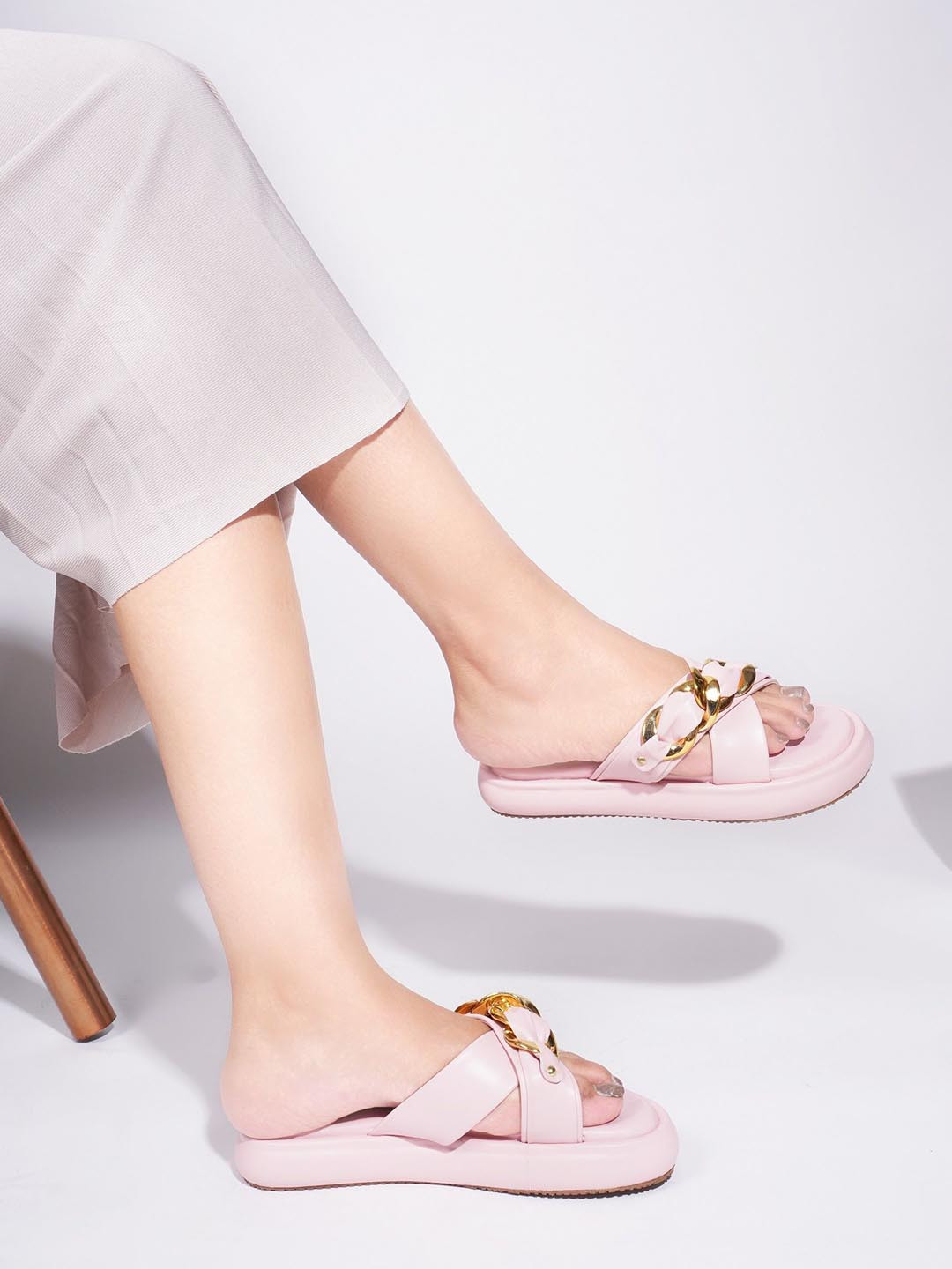 TRYME Women Stylish Trending Platform Heel Open Toe Sandals