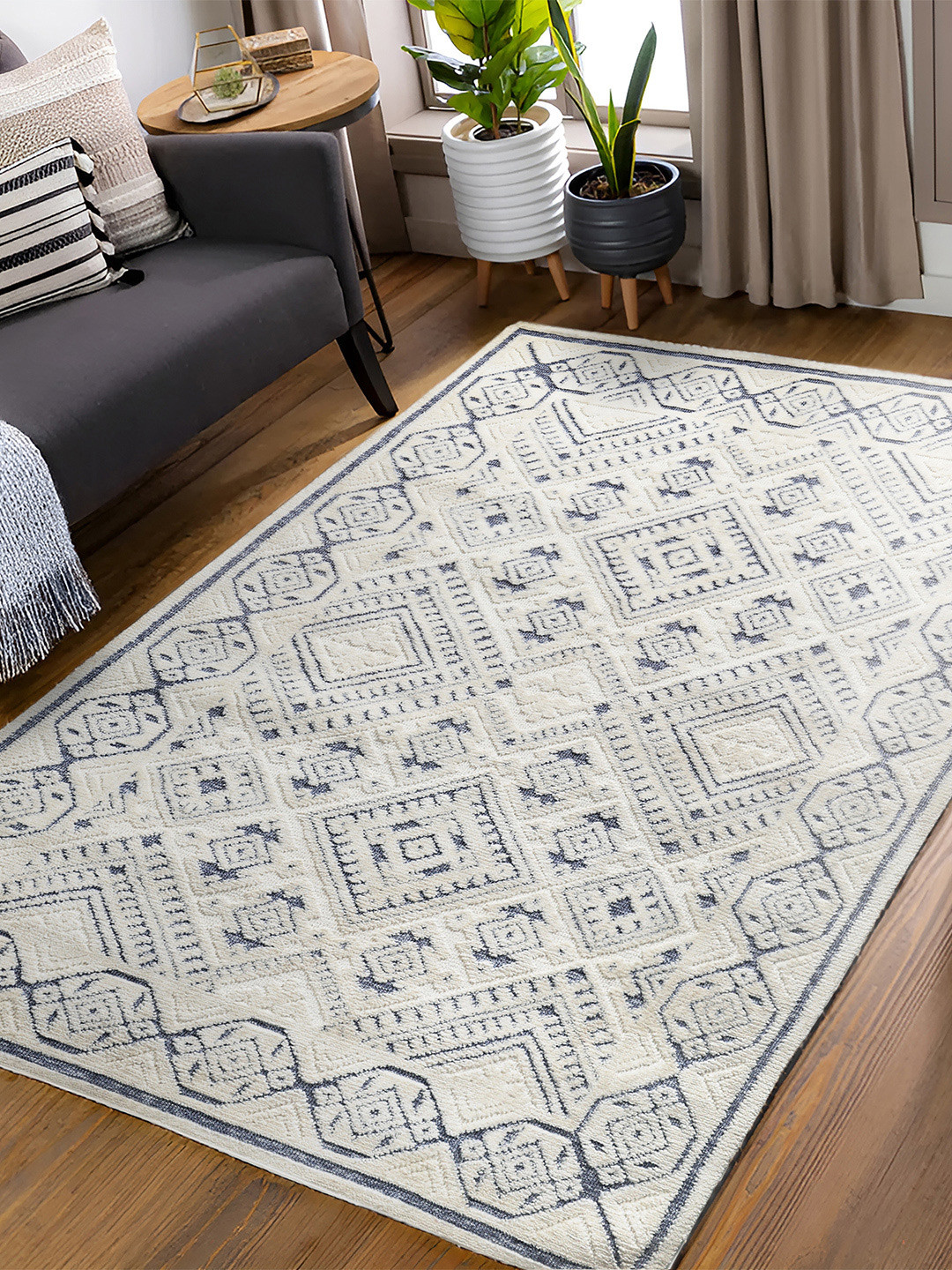 PLIVANA Modern Area Rug for Living Room Bedroom|Indoor Carpet
