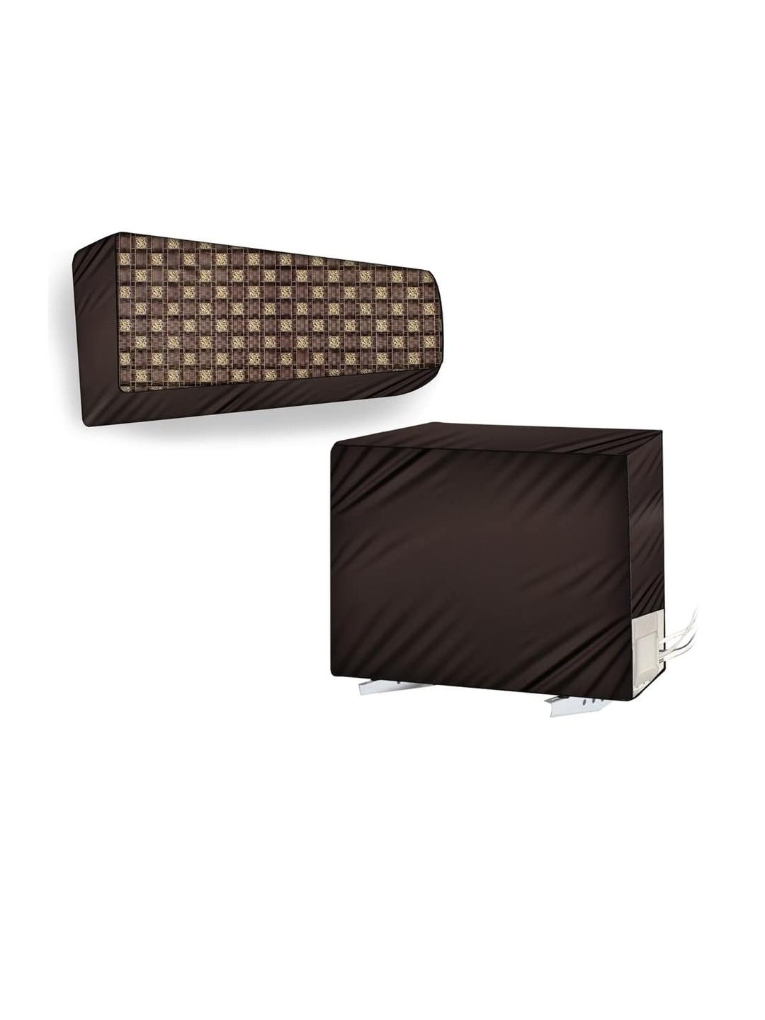 The Furnishing Tree Split AC Cover Set of Indoor and Outdoor Unit Used for 1 Ton LG PS-Q13YNZE Bask