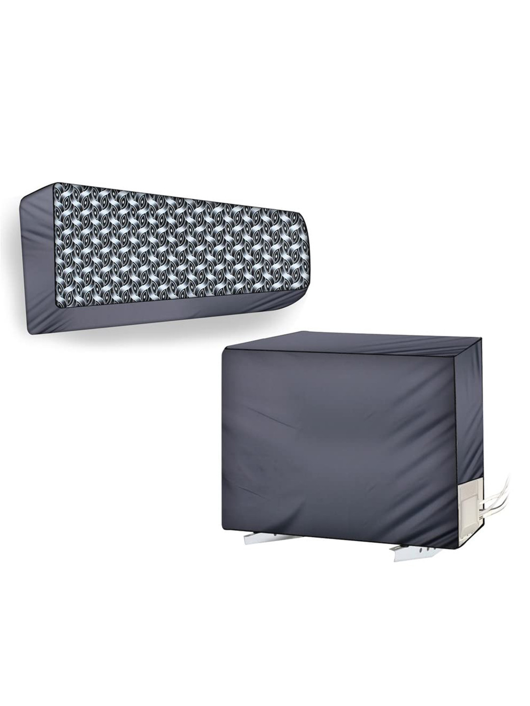 The Furnishing Tree Split AC Cover Set of Indoor and Outdoor Unit Used for 1.5 Ton Bluestar OLU Int