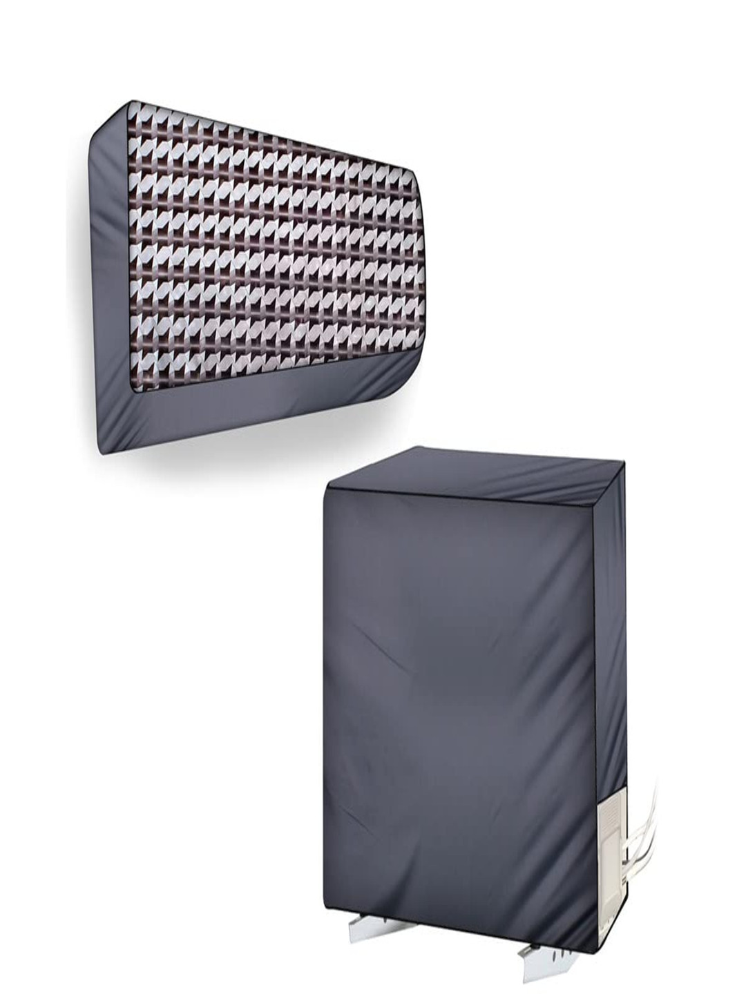 The Furnishing Tree Split AC Cover Set of Indoor and Outdoor Units Used for 1.5 Ton Bluestar EBTU S
