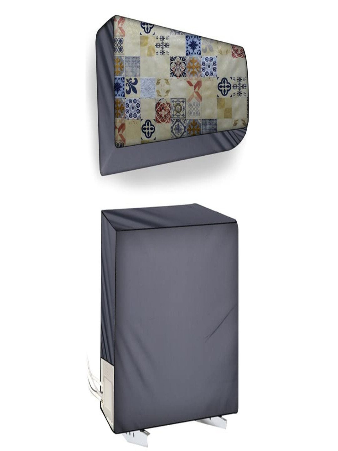 The Furnishing Tree Split AC Cover Set of Indoor and Outdoor Unit Used for 1.25 Ton Bluestar AATU M